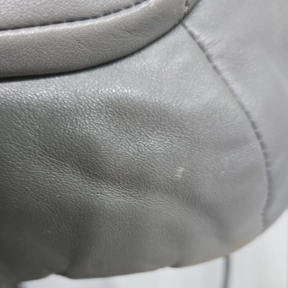 Coach Kristen Gray Leather Shoulder Hobo with Silver Hardware - Picture 8 of 16